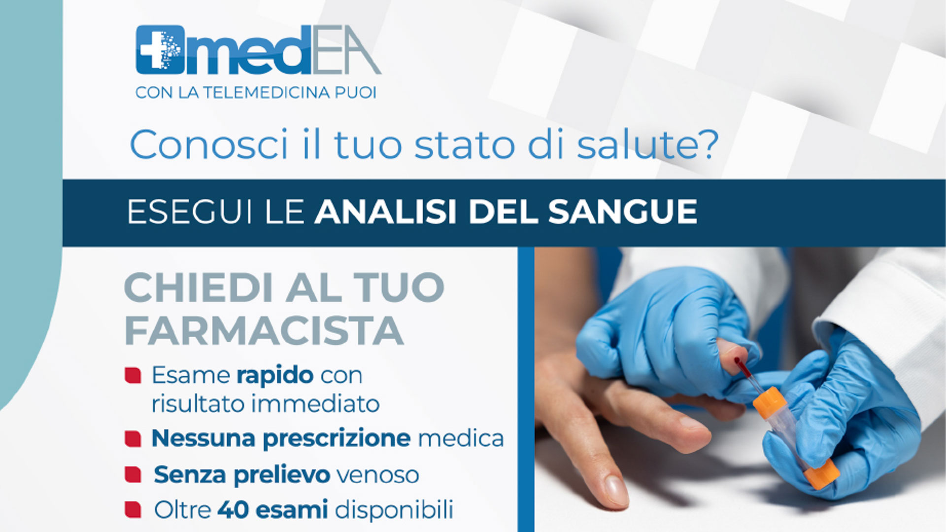 Analisi del sangue presso la Farmacia Trudu
