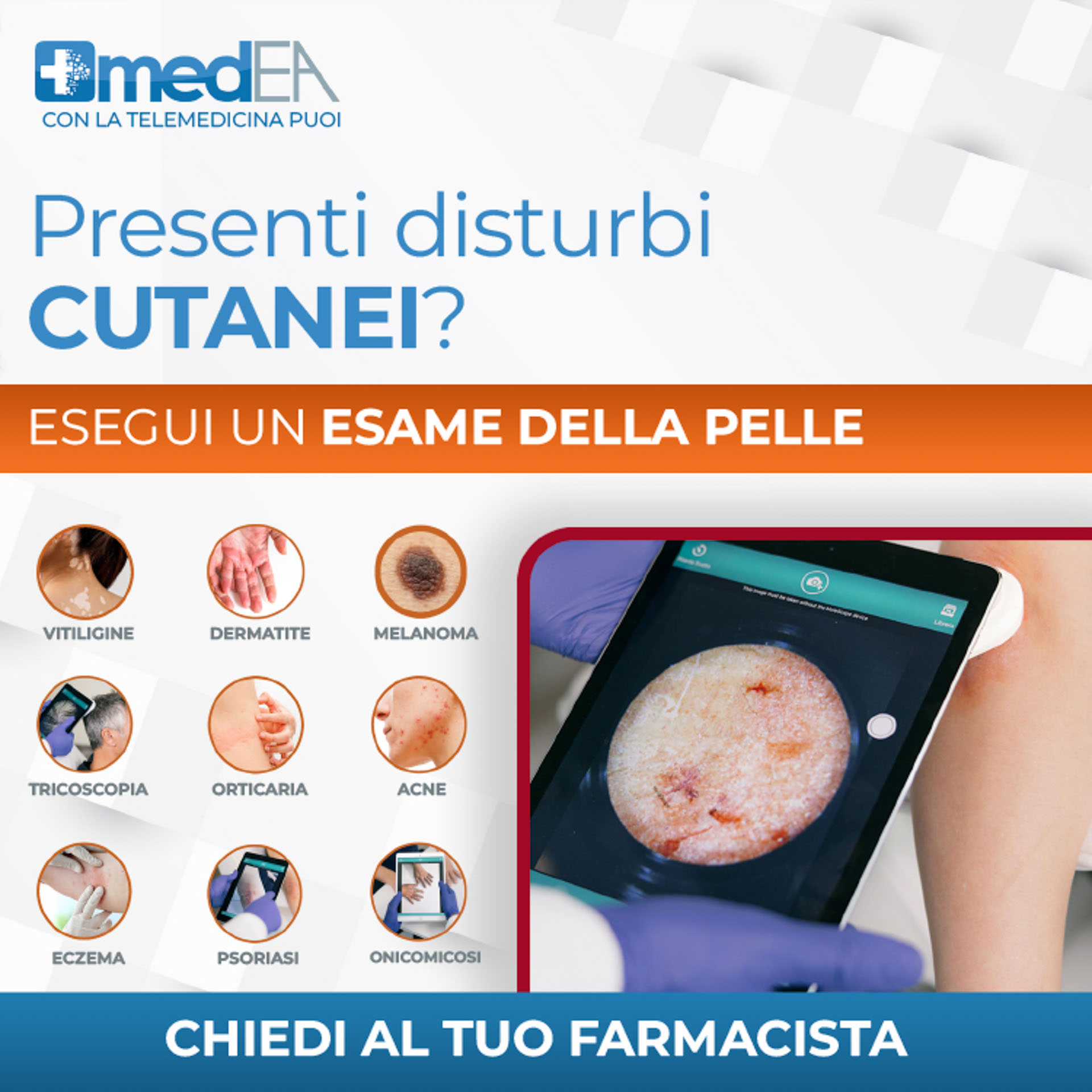 Informazioni sul servizio di teledermatologia in farmacia